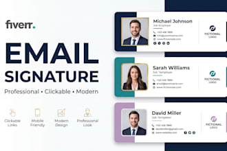 create a polished email, gmail, and a clickable signature