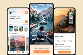 develop a tour and travel booking app for trips, hotels and vacation packages