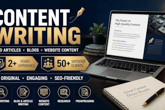 write engaging SEO content , blogs, articles ,website content