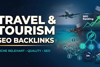 create travel and tourism niche related SEO backlinks
