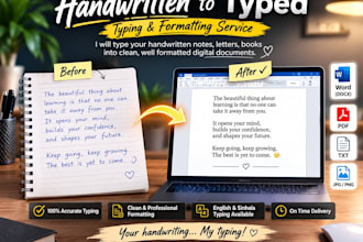 convert handwritten notes and books into typed documents