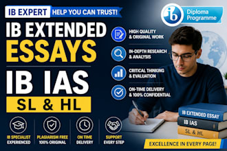 professionally do ib extended essays and ib ias in sl and hl