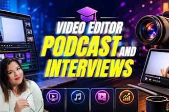 edit podcast videos and interviews