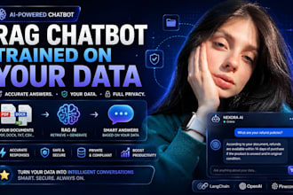 build a custom rag ai chatbot trained on your data