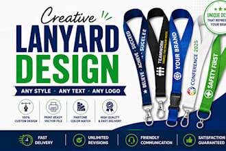 design custom lanyard badge holder and neck strap for production