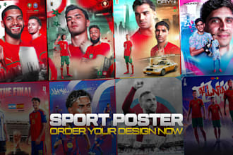 design professional sports graphics, posters, matchdays