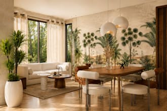 create photorealistic 3d interior designs and renders