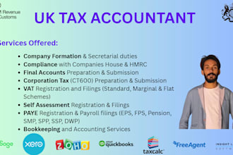do UK final accounts, vat, self assessment and payroll filings