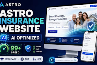 build an astro website for insurance agents with ai optimization