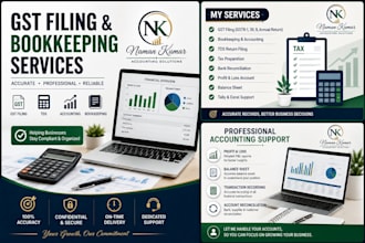 gst filing, bookkeeping, accounting and tax returns