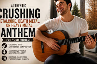 create an authentic metalcore death metal heavy metal anthem song