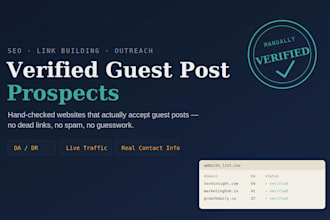 research verified guest post prospects for SEO