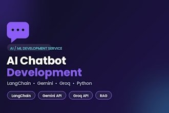 build an ai chatbot using lang chain, gemini, and groq API