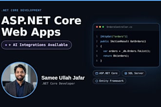 develop a dotnet core web app using c sharp asp net and sql server
