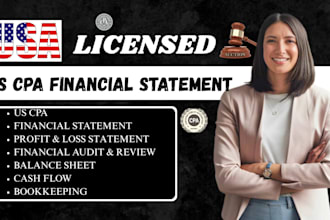 prepare US CPA income verification expense ratio ownership financial statements
