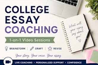 offer live college essay coaching