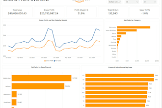 create professional power bi dashboards and reports