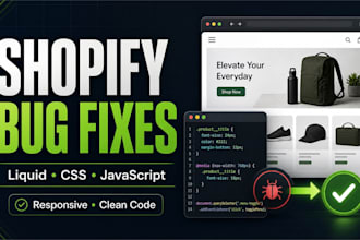 fix shopify bugs and create custom liquid sections