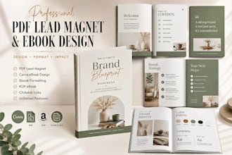 create professional pdf lead magnet ebook canva ebook design lead magnet design