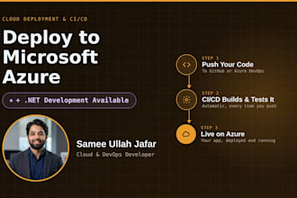 deploy your app to azure cloud with ci cd pipeline setup