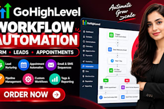 build gohighlevel workflows and CRM automation