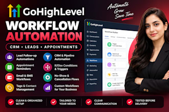 build gohighlevel workflows and CRM automation