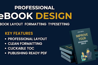 professionally design, format and typeset your ebook