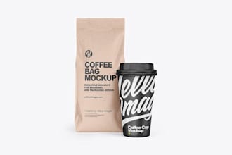 make creative design for a paper cup, ice cream packaging design