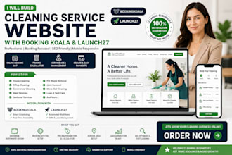 build cleaning service website booking koala launch27 house office cleeaning