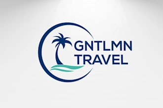 create modern travel, agency, transport and cargo logo for your business