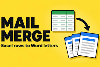 do mail merge from excel to word letters, certificates and forms