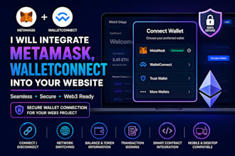 integrate metamask, walletconnect into your website