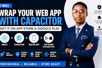 wrap lovable react app capacitor IOS android capacitor app store google play