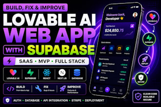 build or fix lovable ai, replit, base44, manus, bolt fix supabase backend issues