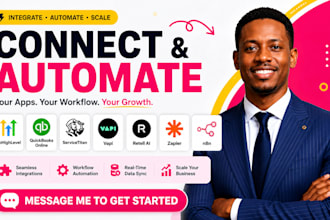 integrate gohighlevel quickbooks online servicetitan vapi retell ai zapier n8n