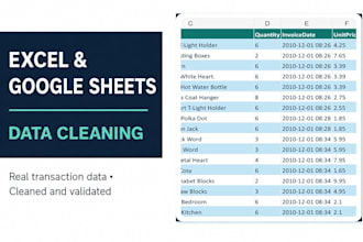 clean, format, and validate excel or google sheets data