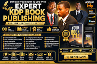 format, publish and upload your amazon KDP book professionally