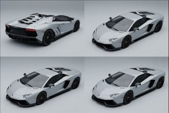 3d car model, car body kit, automotive cad, car parts, widebody kit, car bumper