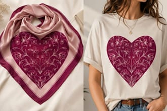 design hand drawn placement prints for fashion and textiles