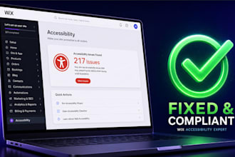 fix wix accessibility errors to ensure ada and wcag compliance