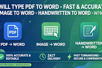 do fast pdf to word typing and image