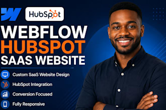 build webflow hubspot saas website design development