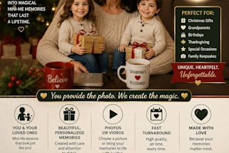 create personalized mini me family memories from your photos