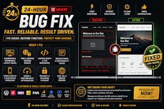 fix urgent elementor, wordpress, or pwa bugs in 24 hours