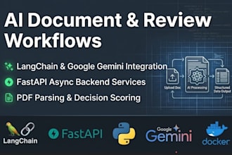 build ai document processing and review pipelines using langchain and fastapi