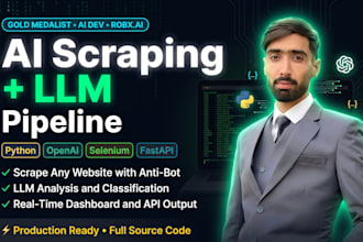 build ai web scraping pipeline with llm processing and data extraction