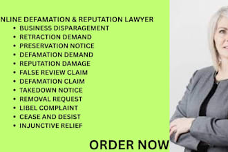 be your ny,ca,florida defamation lawyer for false reviews and reputation dispute
