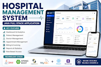 develop java spring boot full stack web applications