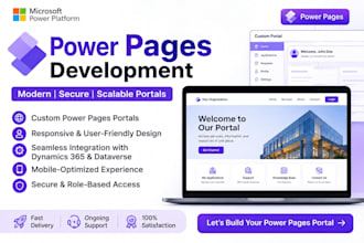 develop power apps and power pages portals custom web and mobile apps