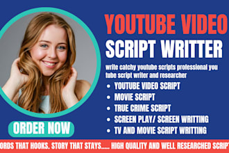 write catchy youtube scripts professional you tube script writer and researcher